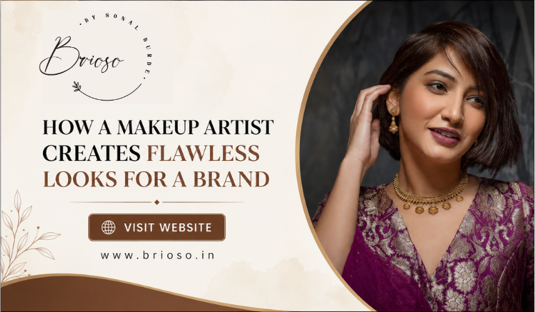 How makeup artist creates flawless look for brands